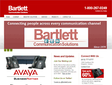 Tablet Screenshot of bartlettcomm.ca